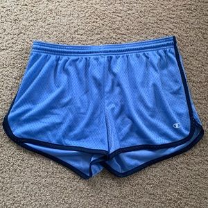 Light blue champion mesh shorts